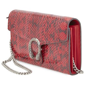 gucci red dionysus gg supreme chain wallet|Gucci wallet with chain strap.